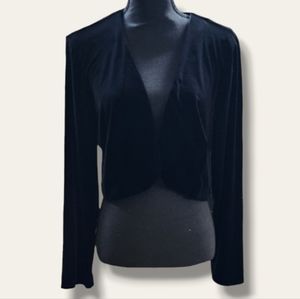 Vintage R&K Evening Velvet Bolero Jacket in Black